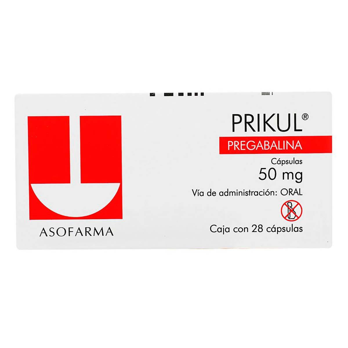 PRIKUL 50 MG C/28 CAP