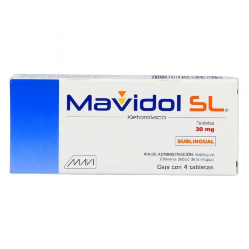 MAVIDOL SL 30MG C/4 TAB SUBL