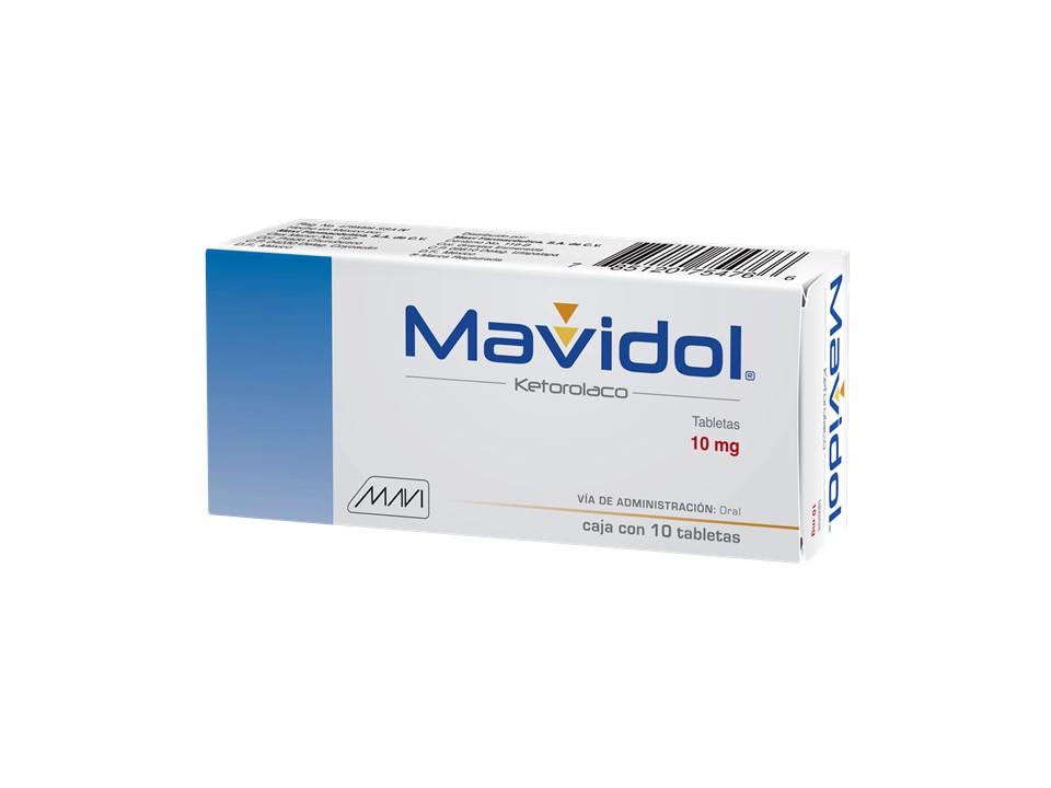 MAVIDOL 10MG 10TAB KETOROLACO