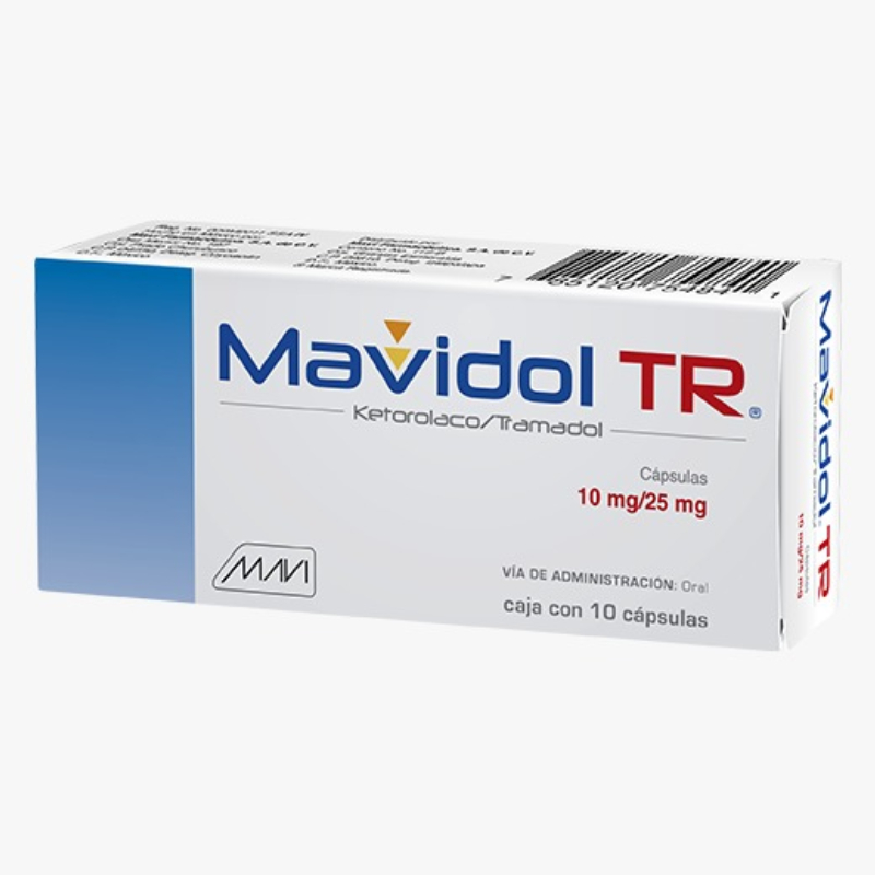 MAVIDOL TR 10MG/25MG C/10 TABS