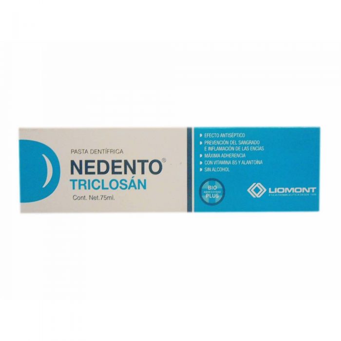 PASTA DENTRIFICA NEDENTO TRICLOSAN 1 TUBO 75 ML