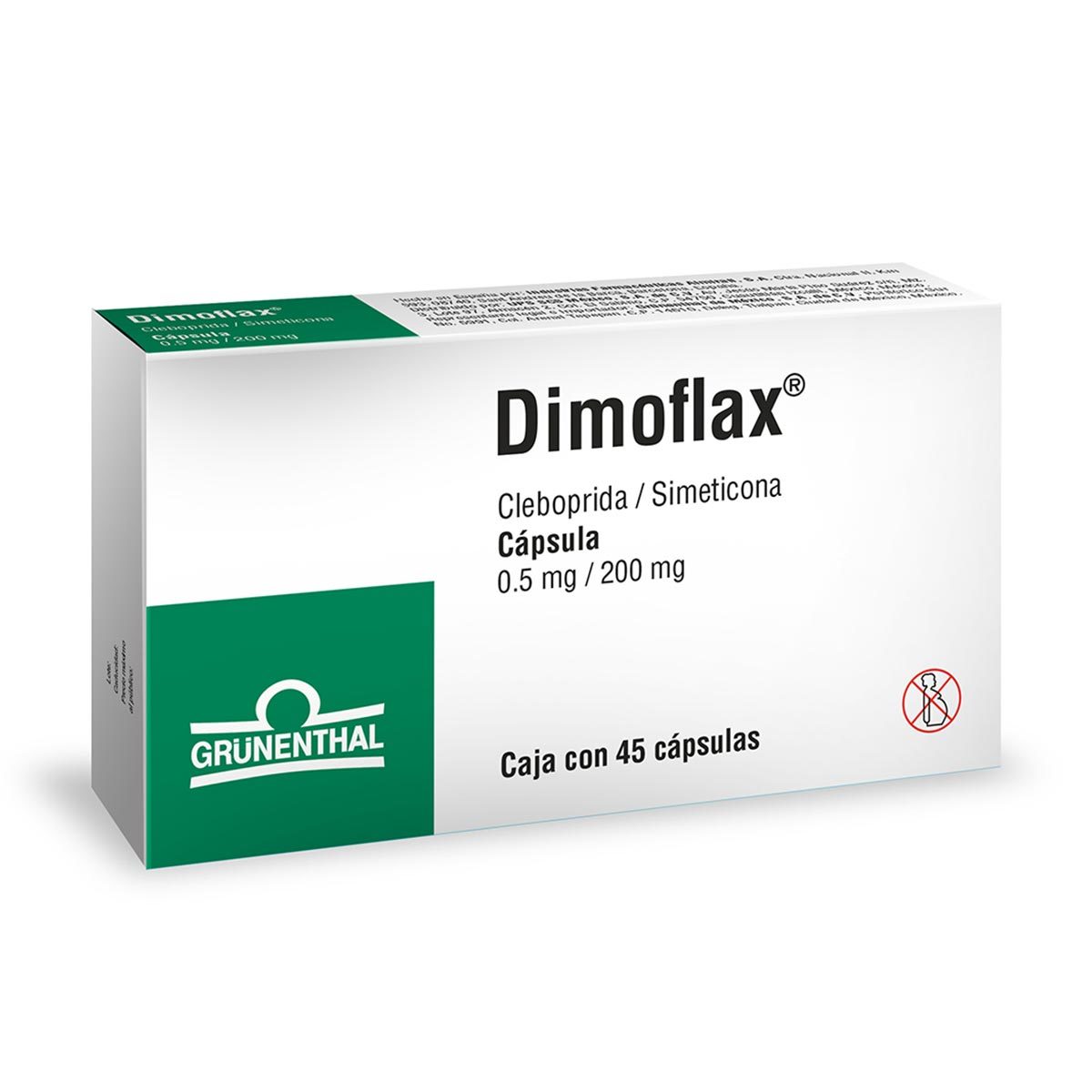 DIMOFLAX 0.5 MG/200 MG C/45 CAP