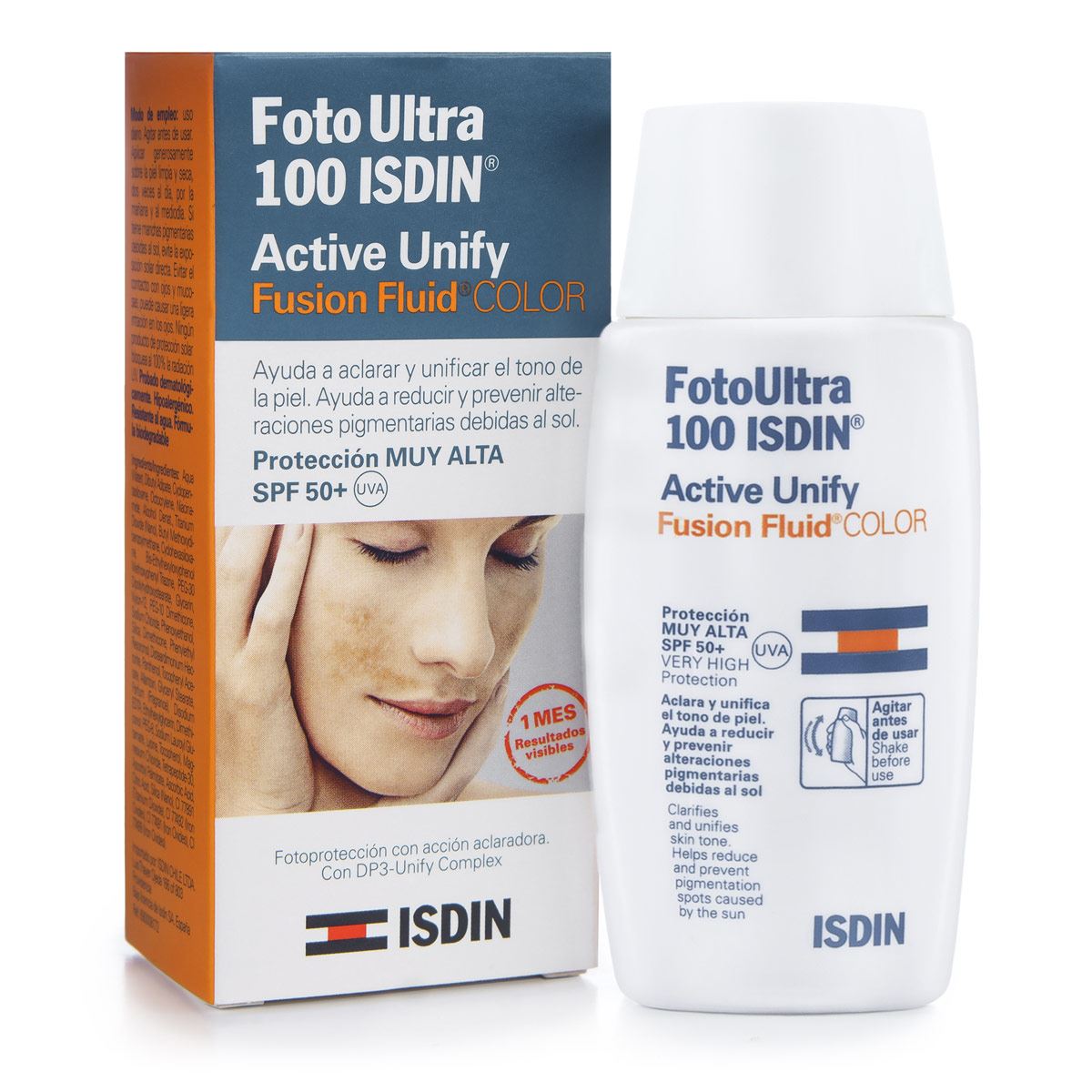 FOTOPROTECTOR ISDIN ULTRA 100 ACTIVE UNIFY 50 ML