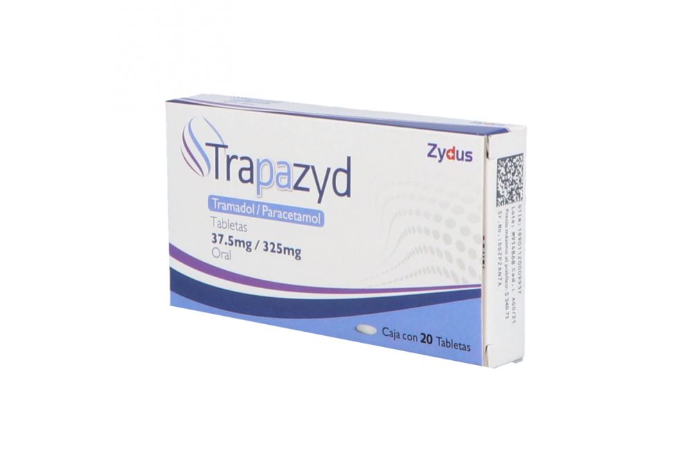 TRAPAZYD 37.5 MG/325 MG C/20 T