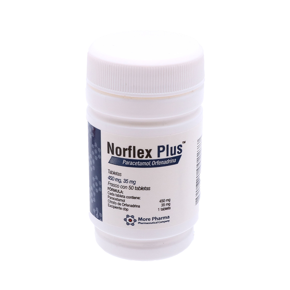 NORFLEX PLUS 450MG/35MG C/50 TABS.